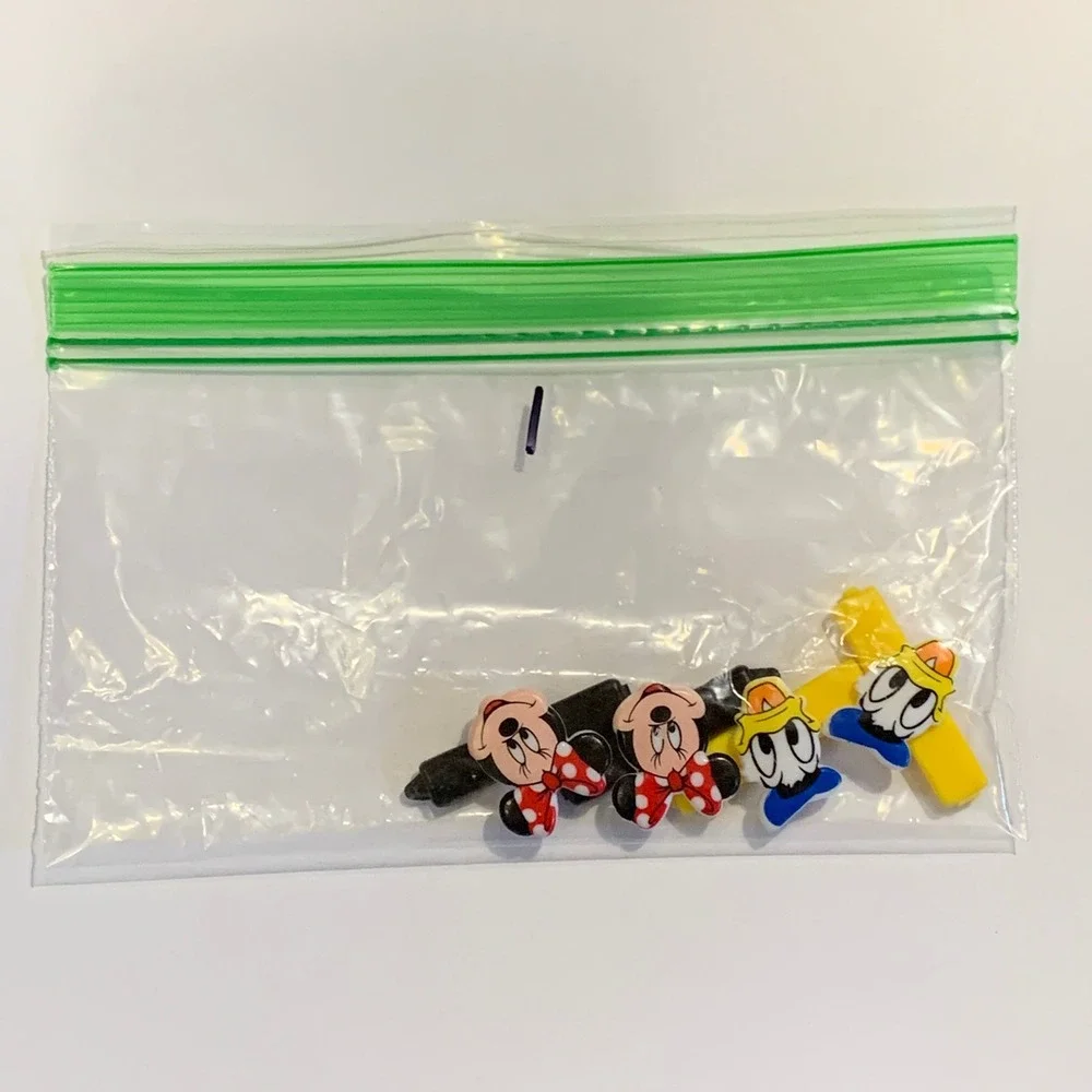 Vintage Goody Plastic Barrettes Kids Girls Hair Clips Minnie‎ Donald Lot Disney